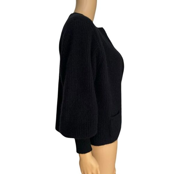 Sideffects vintage angora/lambswool blend sweater open front cardigan size L - Picture 3 of 7